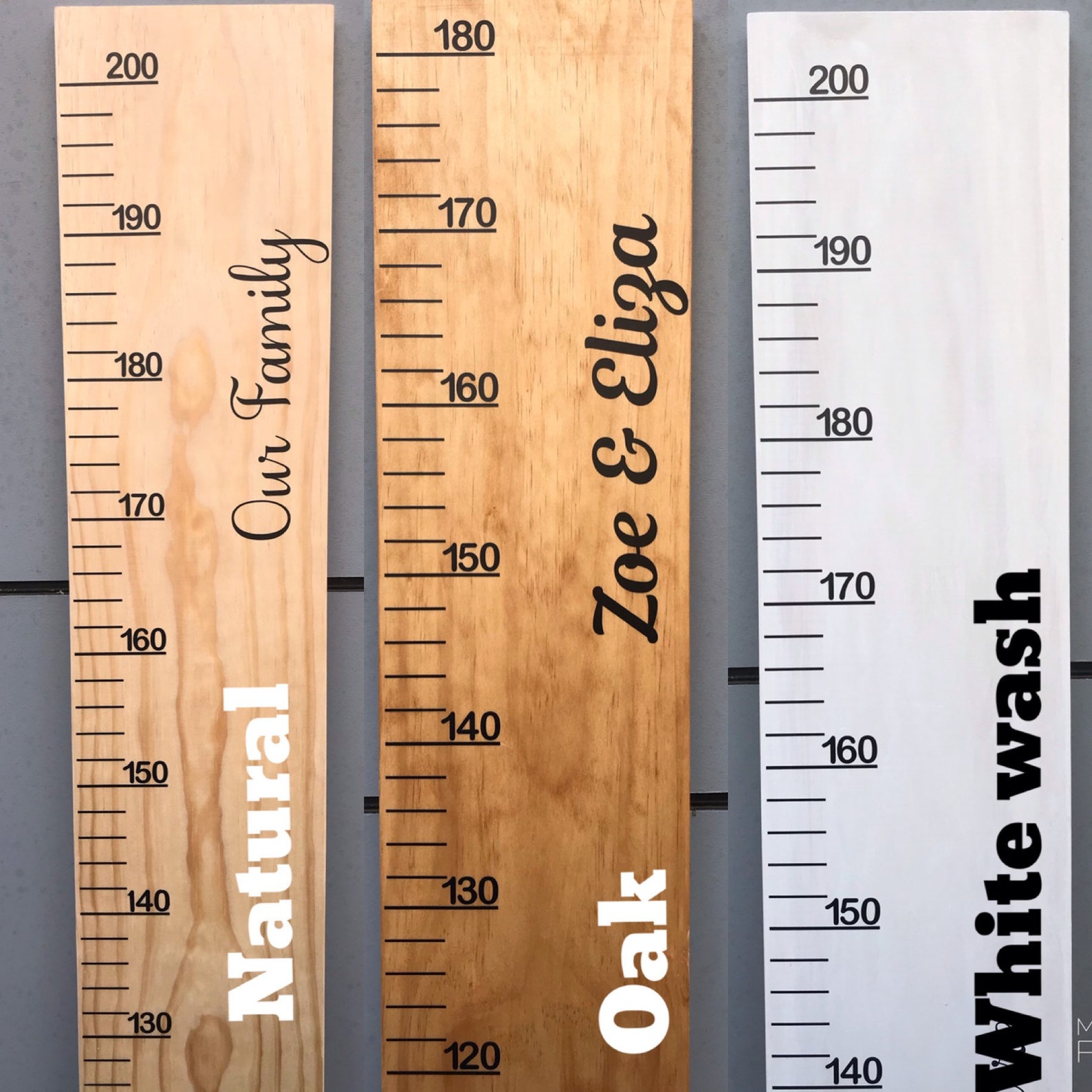 Wooden Height Chart Height Chart Ruler Measurement Etsy