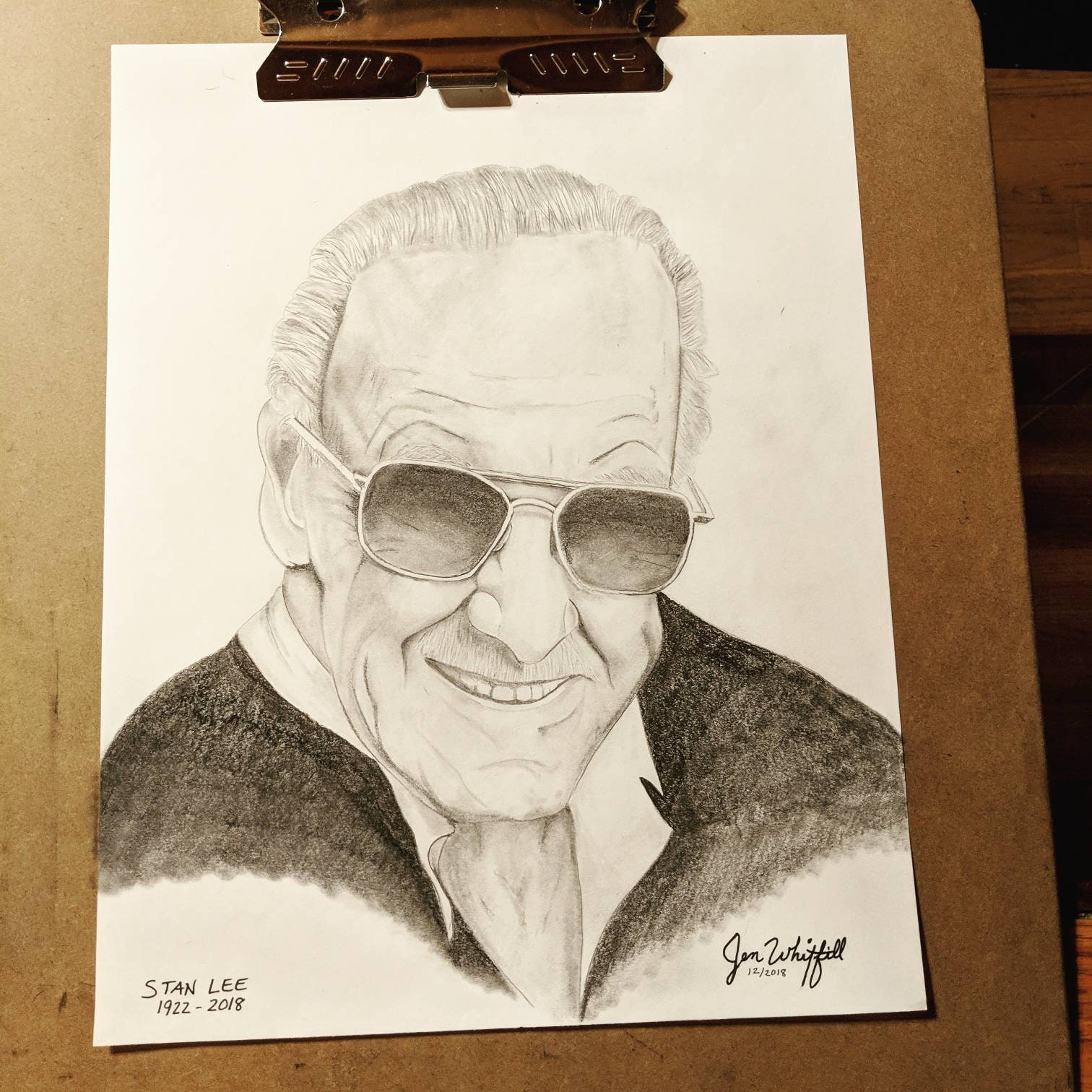 Stan Lee Portrait Drawing - Etsy