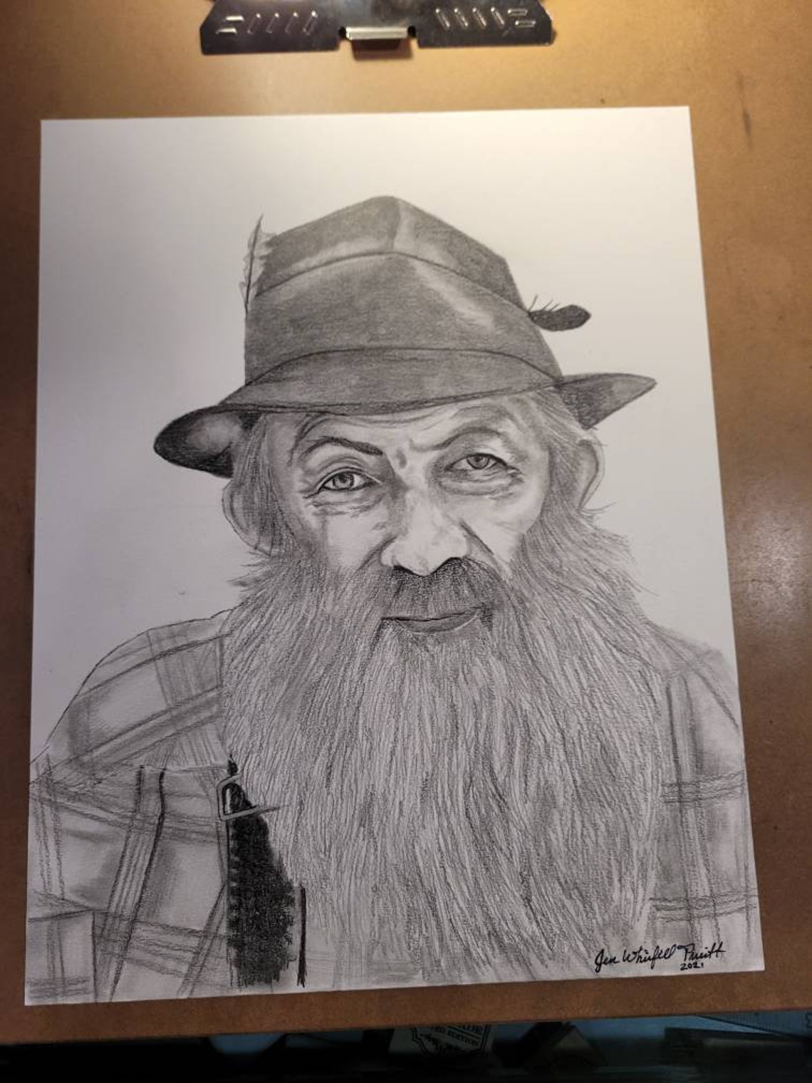 Popcorn Sutton Drawing 11x14 Inch Etsy