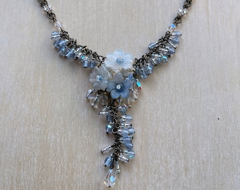 Vintage Jewelry Designer COLLEEN TOLAND CORNFLOWER Statement