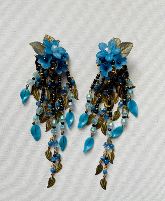 Vintage 80s, COLLEEN TOLAND Duster Clip-On Earrin… - image 7