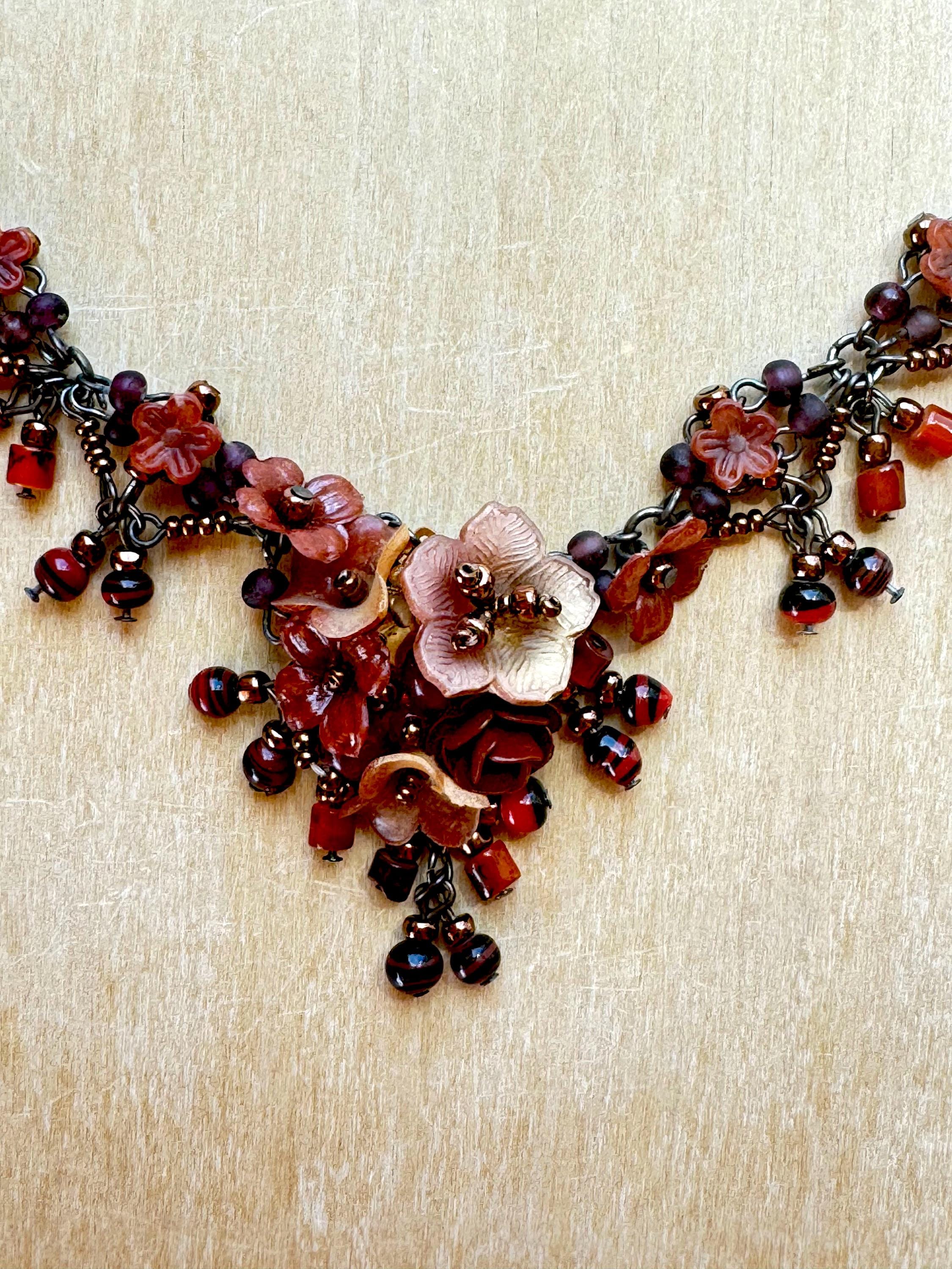 260534◎COLLEEN TOLAND◎赤いネックレス COLLEENTOLANDVintage - Etsy