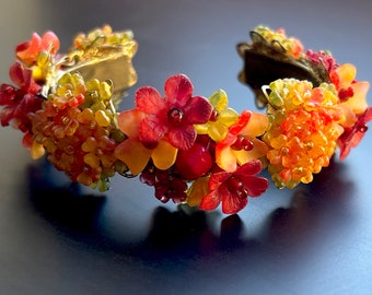 colleen toland コリーントーランド花モチーフ ブレスレット COLLEEN TOLAND フラワーブレスレット 2018年新作 マリーゴールド