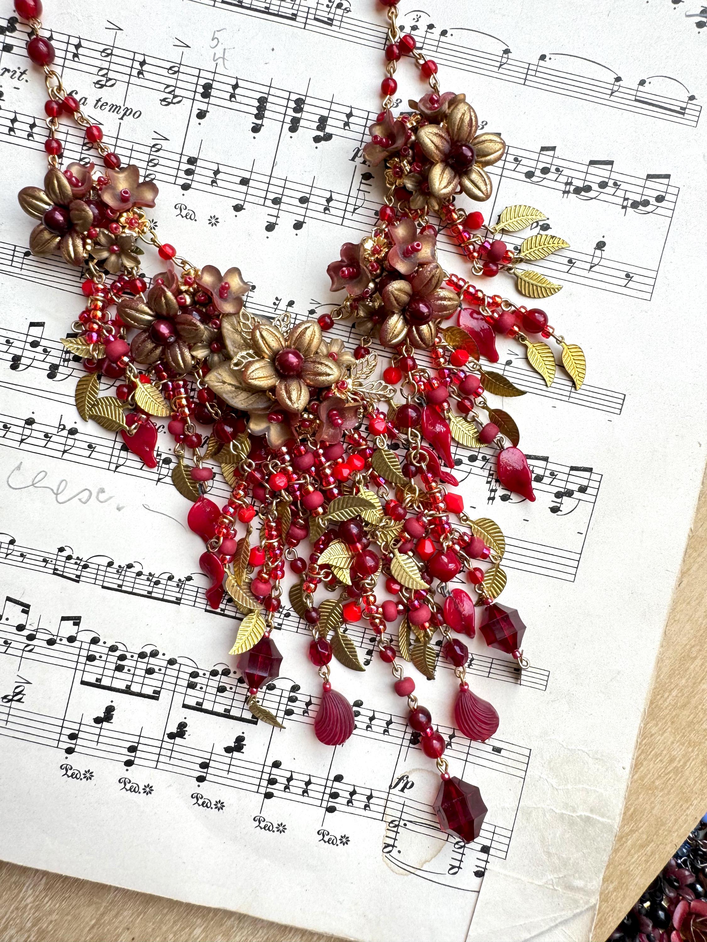 260534◎COLLEEN TOLAND◎赤いネックレス COLLEENTOLANDVintage - Etsy