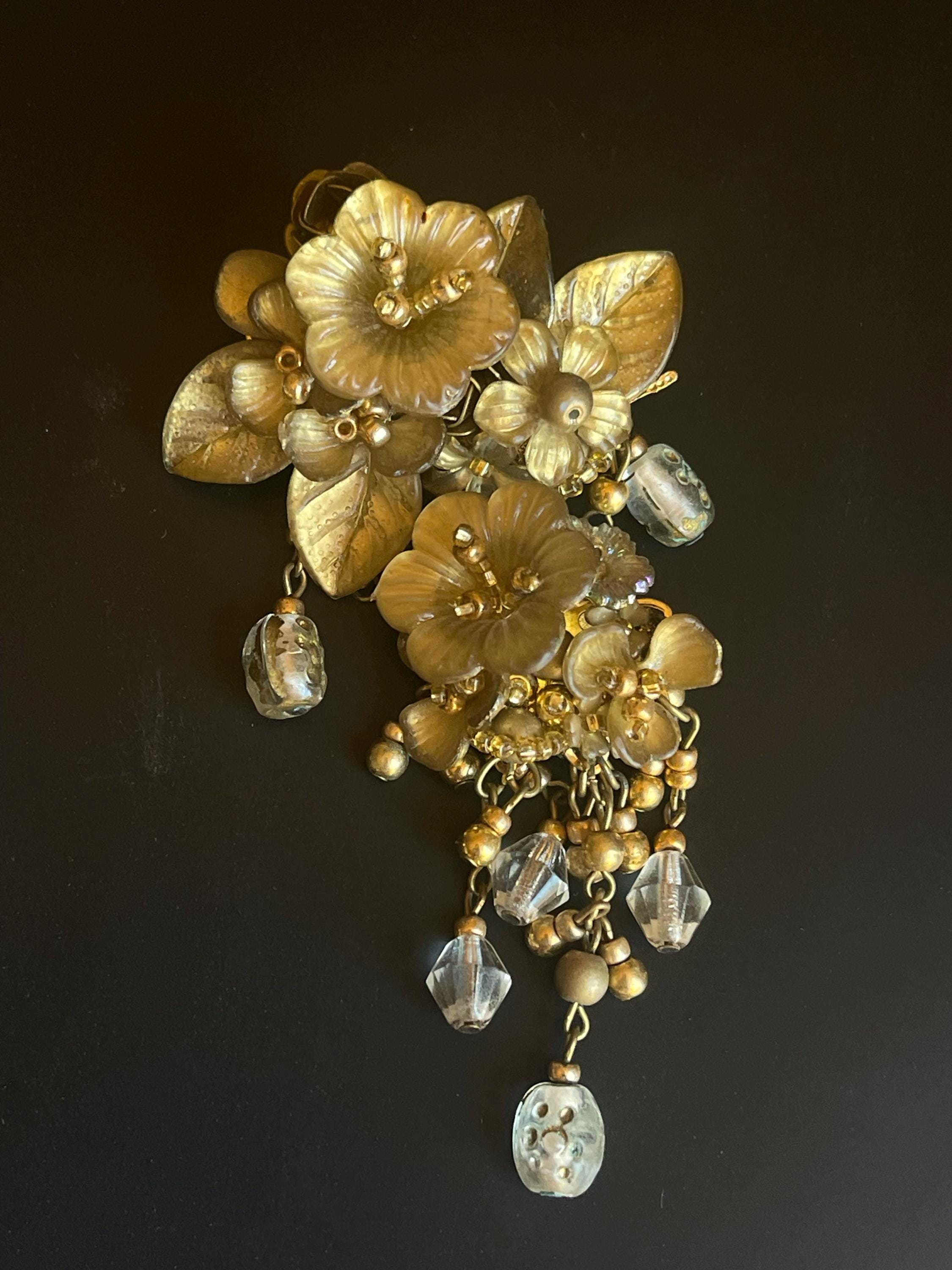 Colleen Toland コリン・トーランド クリーム色の花ブローチ COLLEENTOLANDVintage - Etsy