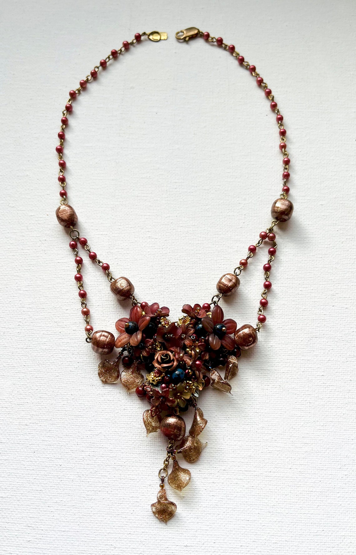 COLLEEN TOLAND Vintage Beaded Necklace 1990s - Etsy