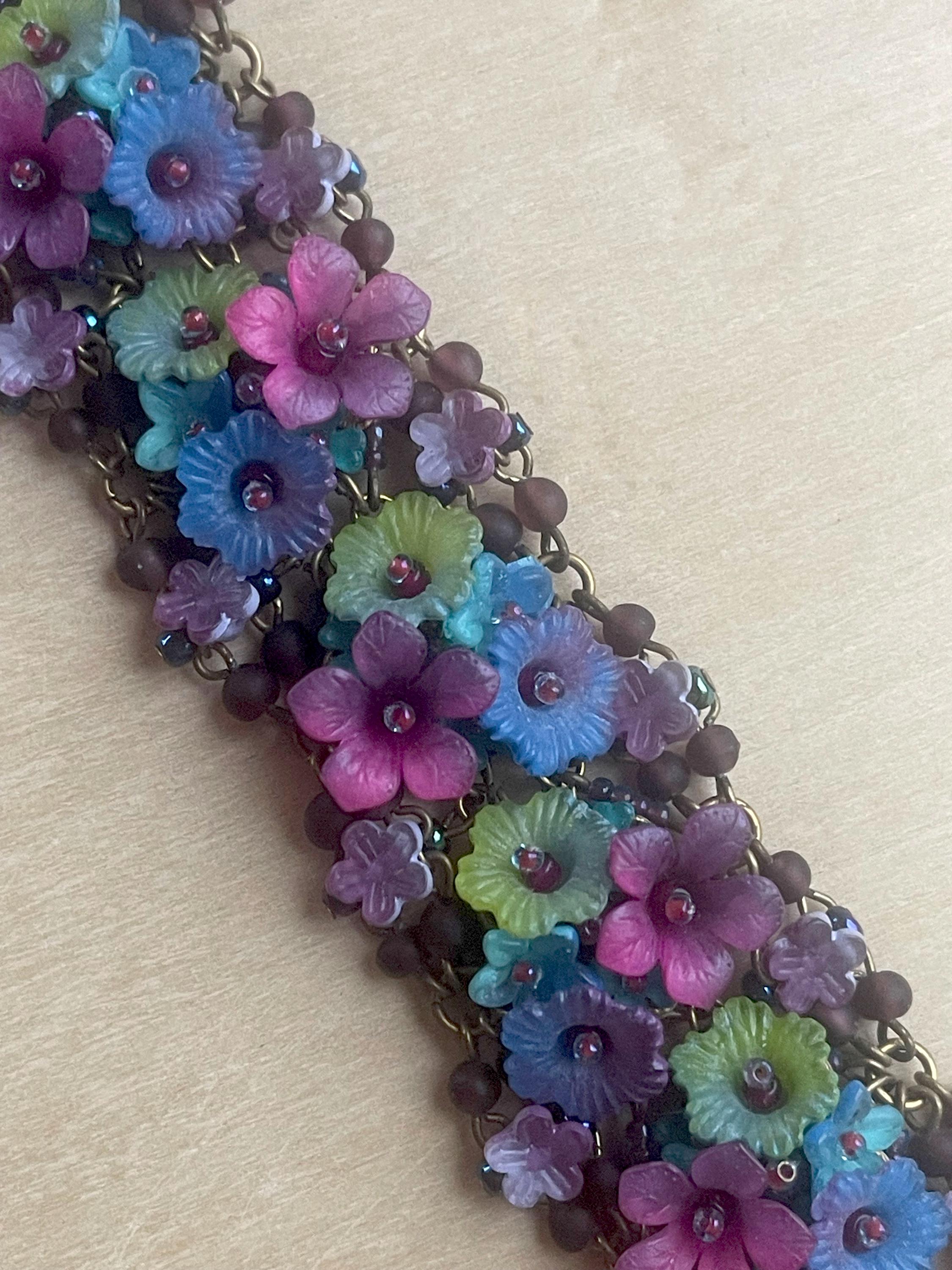 ヴィンテージ COLLEEN TOLAND サンライズ マルチカラー ブレスレット