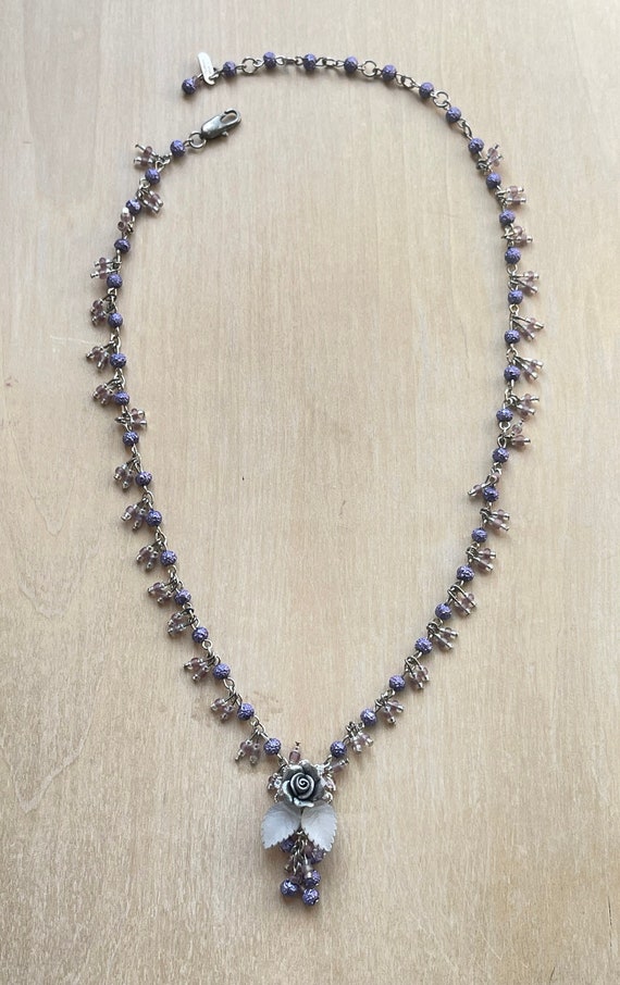 Colleen Toland ビーズ フラワー ネックレス