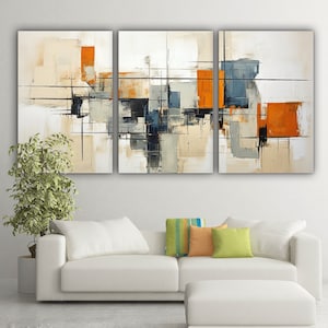 Multi Panel Große abstrakte Malerei Leinwand Wandkunst, fertig zum Aufhängen in der Galerie Stil Leinwand Kunst Multi Set Leinwand Wohnkultur, einzigartiges Geschenk