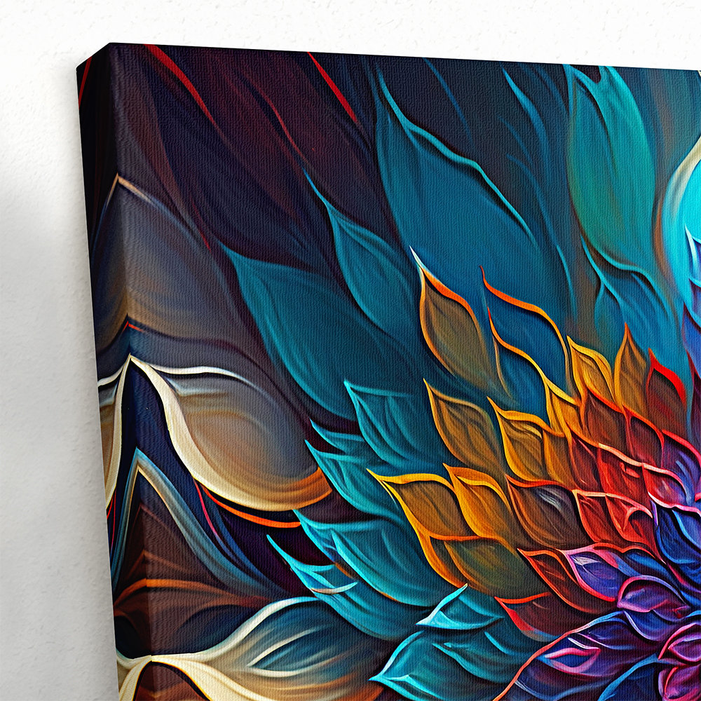 Abstract Floral Canvas Print: Colorful Flower Wall Art, Multi-panel - Etsy