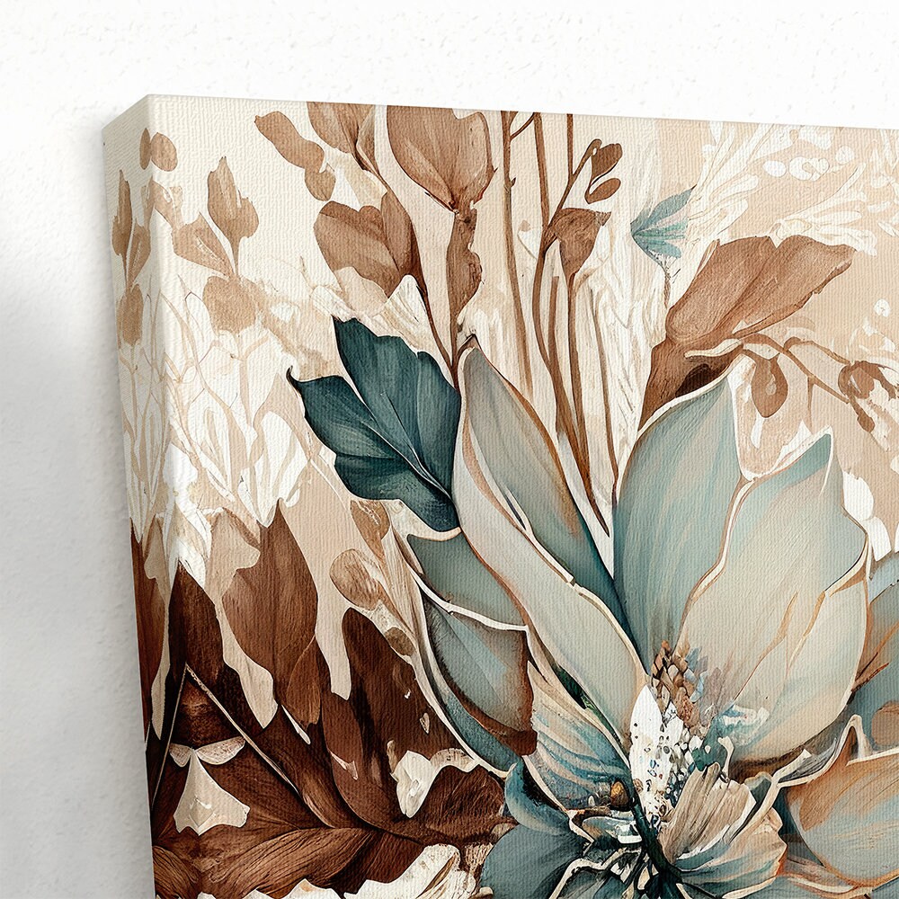 Abstract Floral Canvas Print: Modern Triptych Wall Art (set of 3) - Etsy