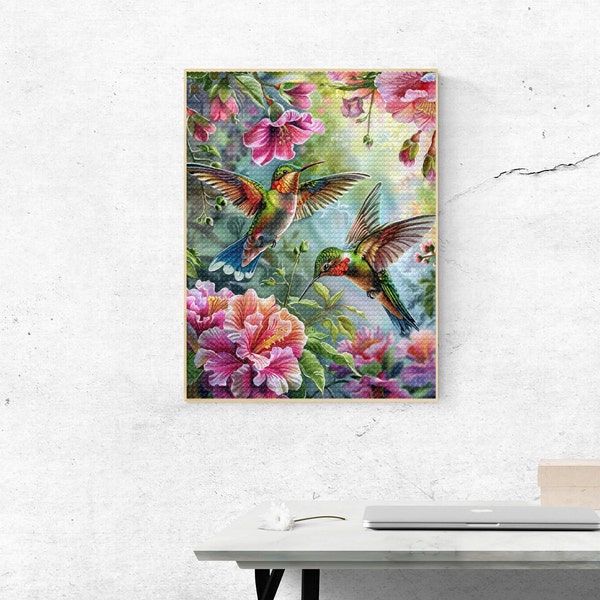 Diamond Painting Kits for Adults Hummingbird Diy 5d Diamond Art Etsy UK