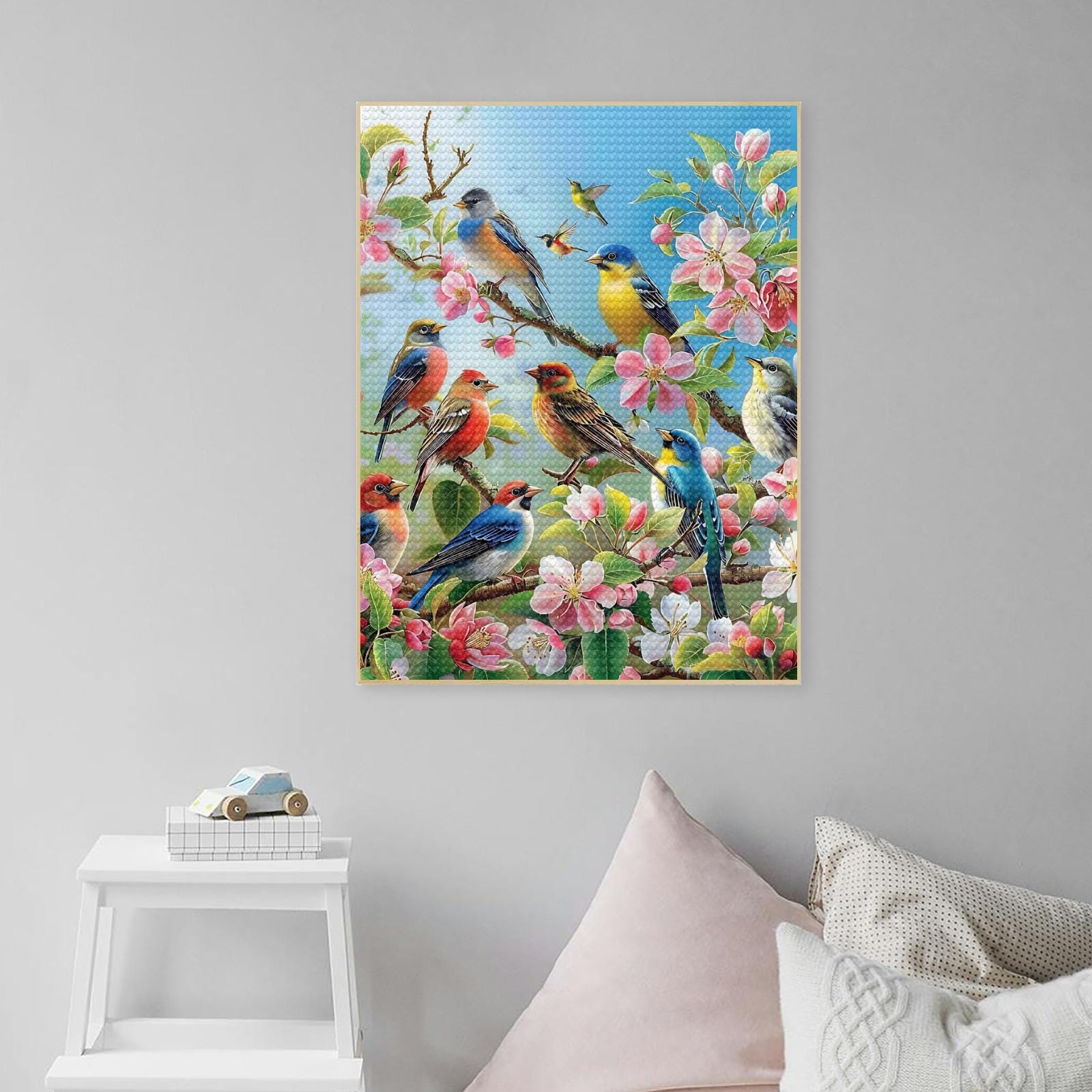 Colorful Bird Diamond Painting Kits for Adults Spring Bird DIY 5D ...