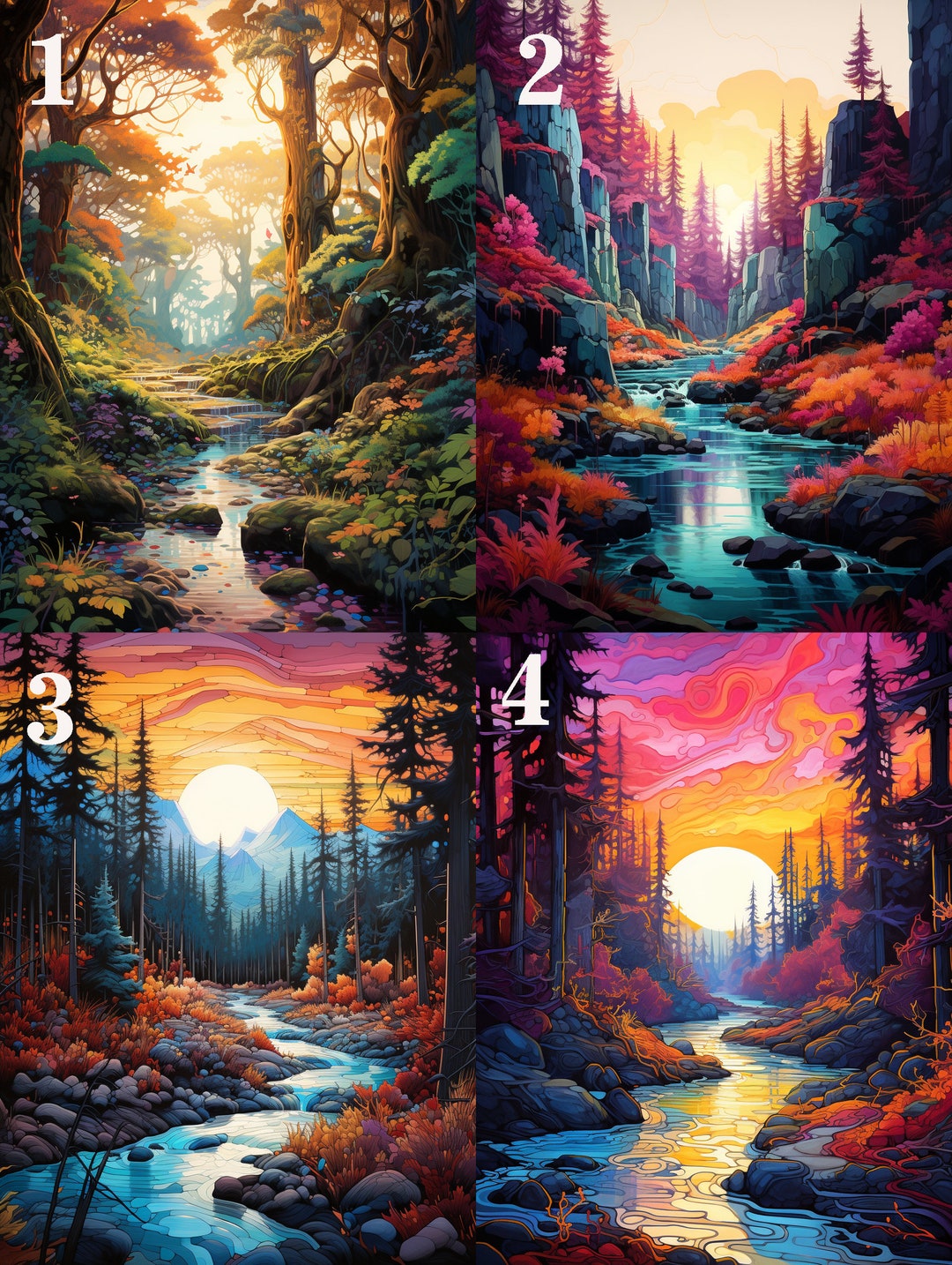 Kit Peinture Diamant 5D Avec Cadre - Motif Montagne 7x7 Pouces - Pour Débutants - Neuf