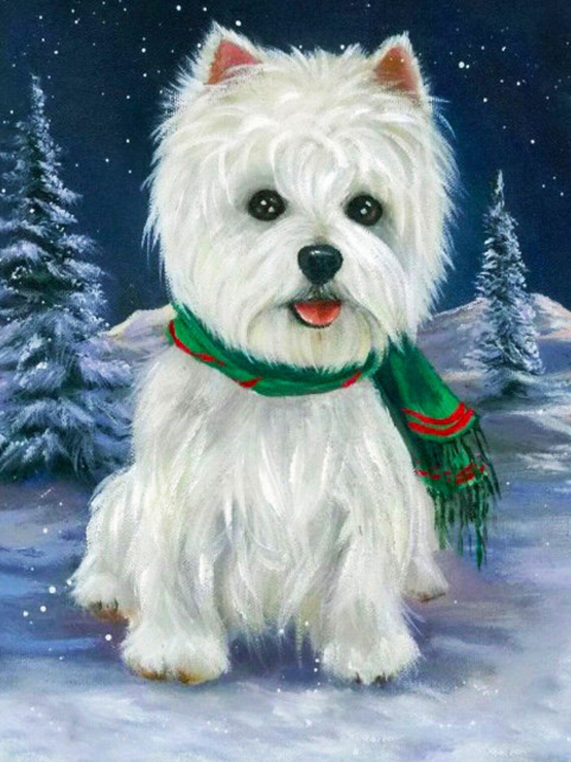 5D DIY Diamond Painting Kits Dog Puppy Diamond Embroidery Etsy