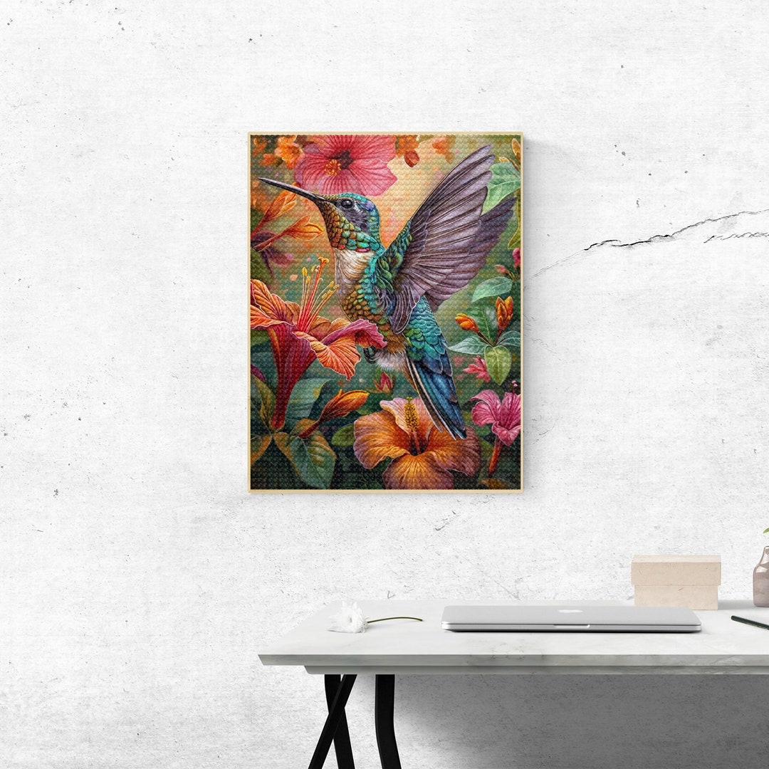 Diamond Painting Kits for Adults Hummingbird DIY 5D Diamond Art Kits ...
