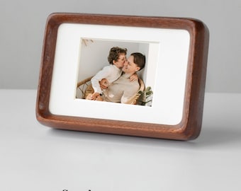 Solid Wood Picture Frame,Father Day Gift,Walnut Photo Frame,Photo Frame Holder,Rustic Picture Frame,A4 8x10in 4X4 6x8 Frame