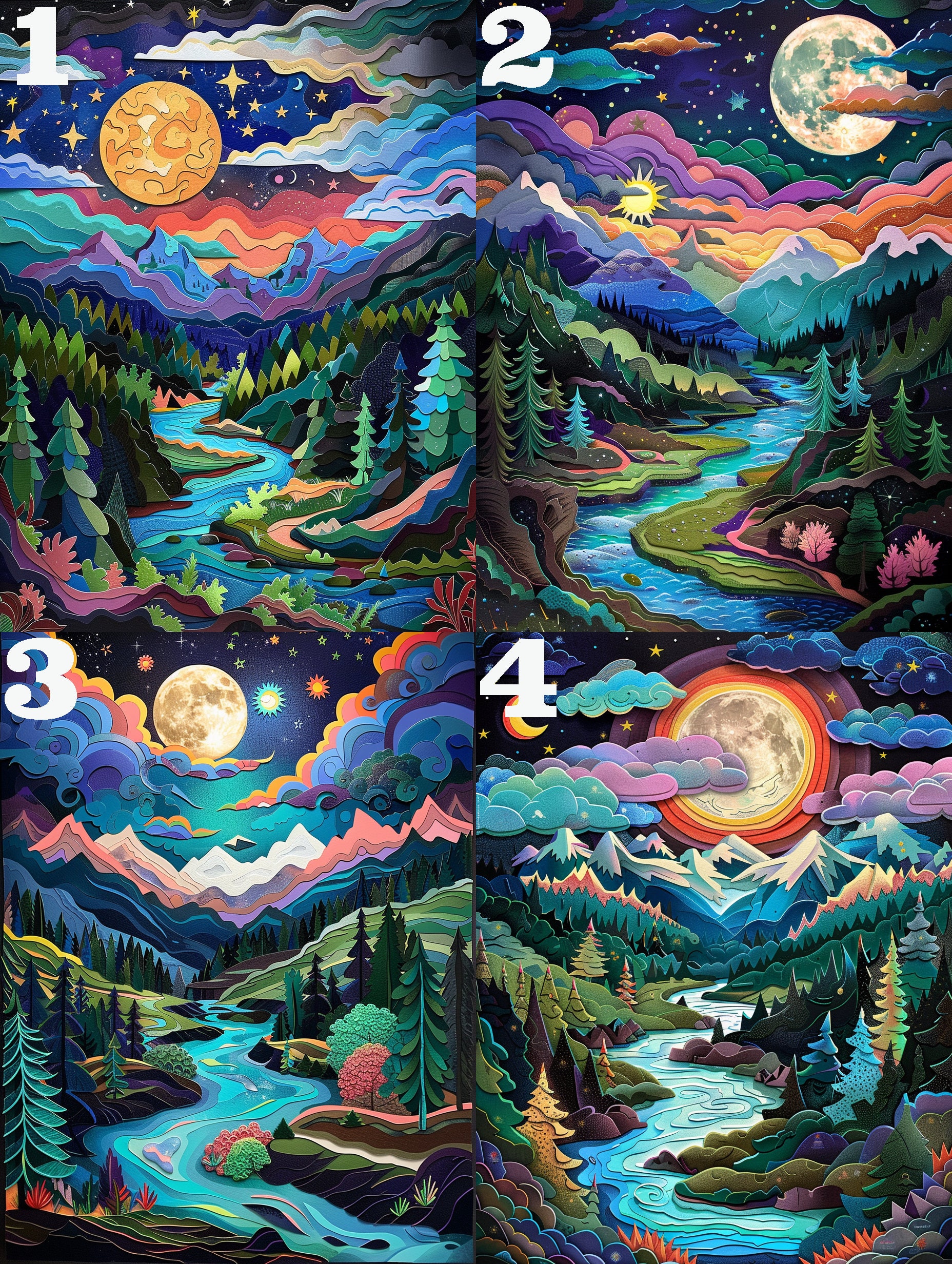 5D DIY Full Drill Square Round Diamond Painting Kits for Adult,fantasy ...