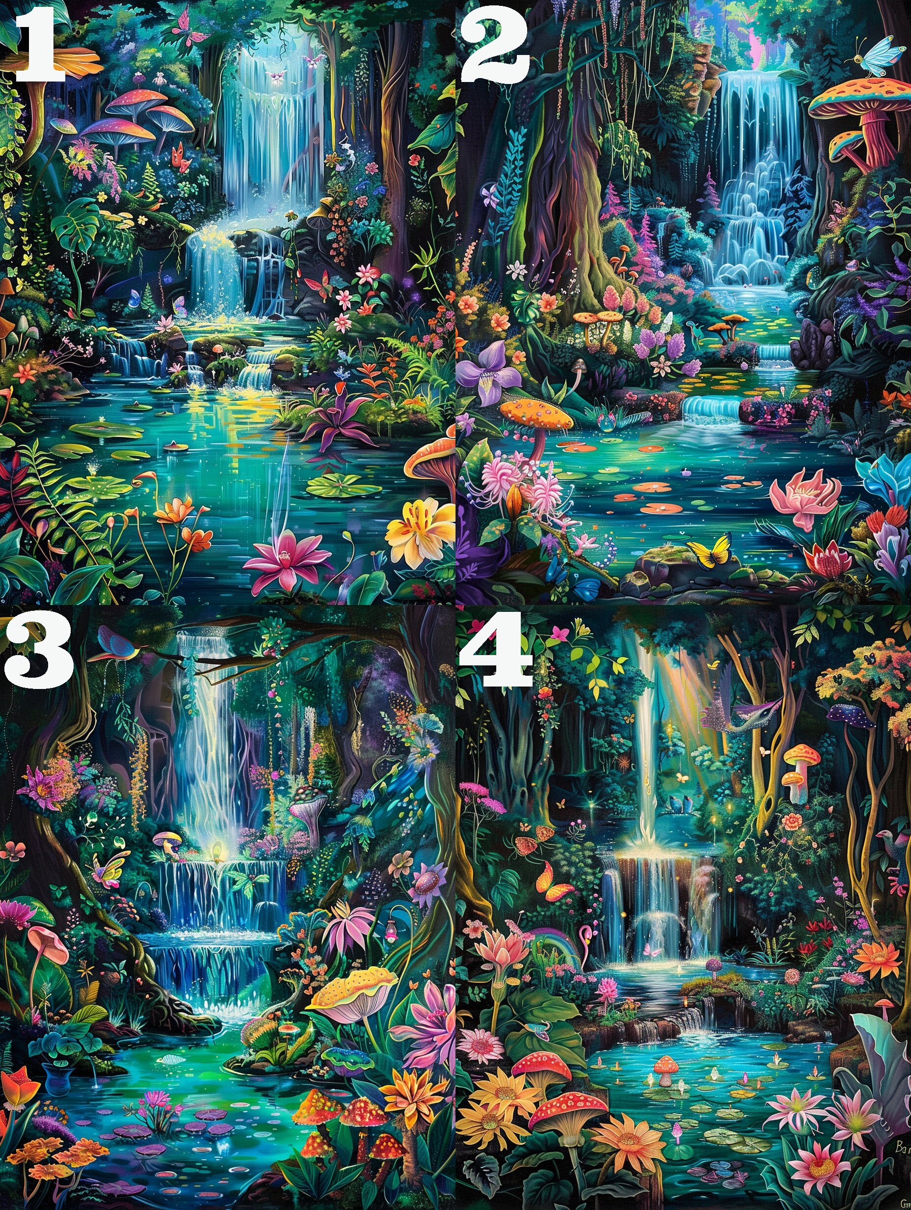Fantasy Landscape Diamond Art，forest 5D DIY Full Square Round Drill ...