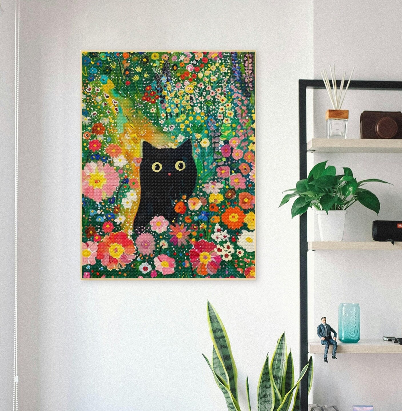 Yeesam Art - Kit per pittura a mosaico con strass, 30 x 40 cm, fai da te 5D, per adulti, bambini, principianti, cristalli a punto croce di Natale (uccelli