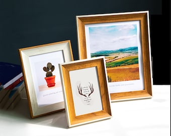 Pictures Frame,Natural Resin Wall Frame With Plexiglass ,Poster Frame,Wall Photo Frame,Made to Display 8x10 12x16 inch A6 A5 A4 A3