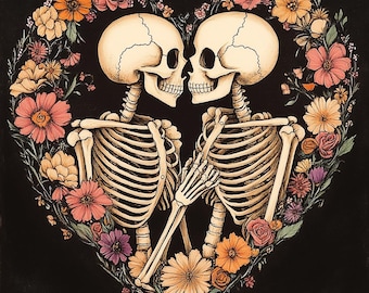 5D Diamond Painting Diamond Kits Skeleton Couple Kissing Diamond Art Embroidery Sale Rhinestone Skull Lover Valentine Gift Wedding Gift