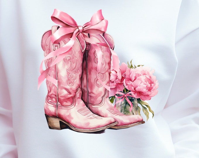 Coquette Cowgirl Boots and pink ribbon bow 37387749 PNG Coquette Cowgirl Boots and pink ribbon bow 37387749 PNG