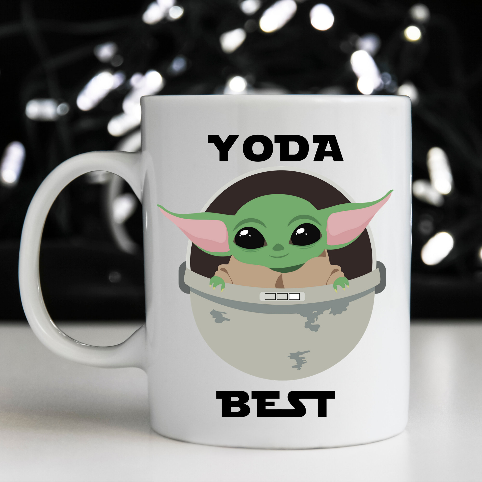 Yoda best star wars baby yoda mug for him for her gift Etsy