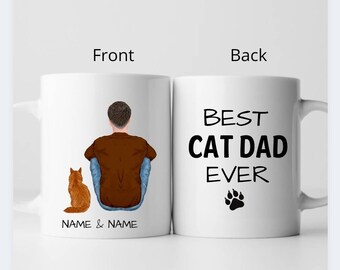 personalized cat dad mug