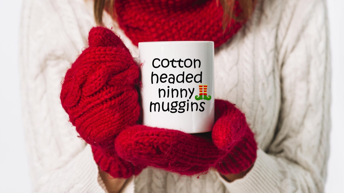 Cotton headed ninny muggins custom mug personalized gift for Etsy