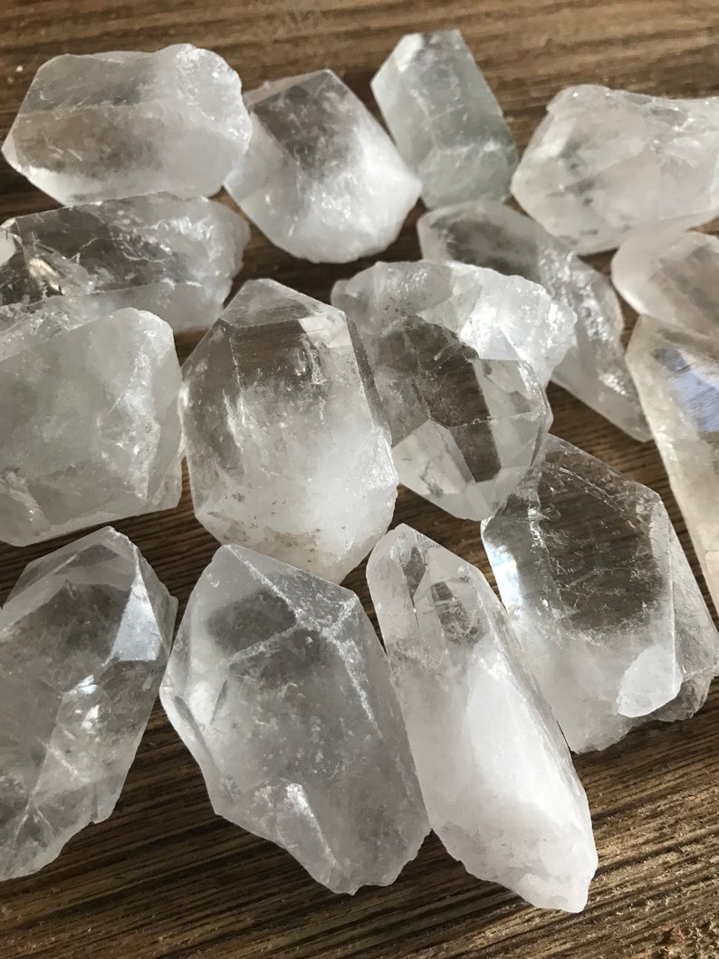 Clear Quartz Crystal Points Etsy