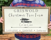Christmas Vacation Sign, Griswold Christmas, Large Farmhouse Christmas Sign, Christmas Vacation Movie Sign, Clark Griswold, Tree Farm Sign
