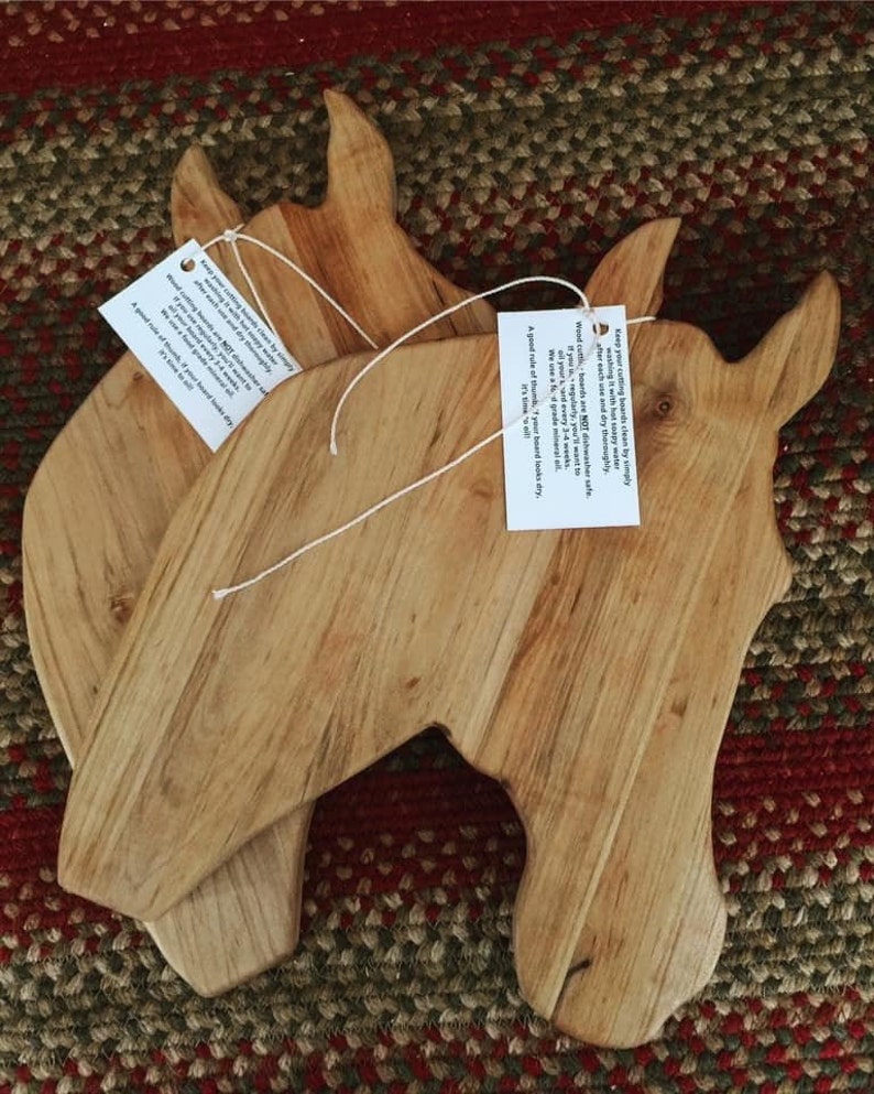 Horse Shaped Cutting Board Birthday Gift for Horse Lover Etsy