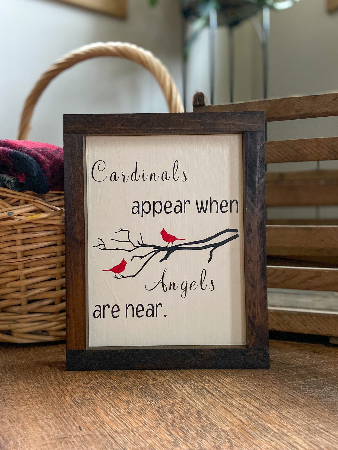 Cardinals Sympathy Gift Cardinals Appear When Angels Are Near Etsy