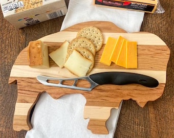 Buffalo Cutting Board: Handmade Western NY Hardwood, Bills Fan Gift