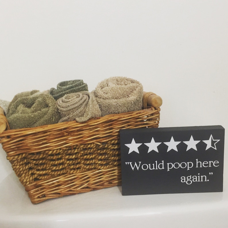 Funny Bathroom Sign Bathroom Gag Gift Funny Gift for Him | Etsy