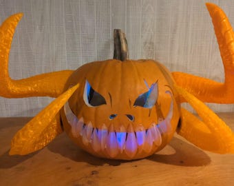 3D Printed Pumpkin Horns: Spooky Season Decor