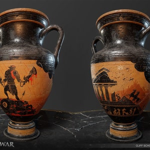 God of War Kratos Vase imagem 3