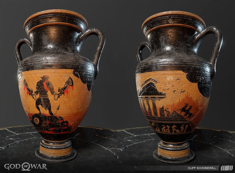 God of War Kratos Vase imagem 3