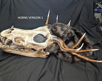 Articulating Wendigo Mask: 3D Printed, Detachable Antlers