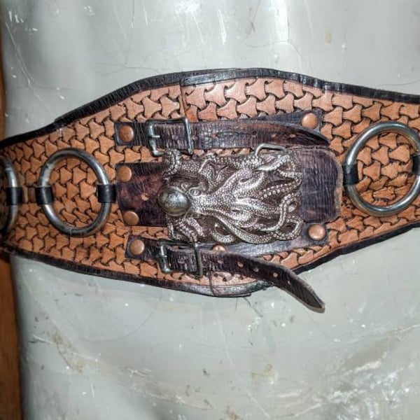 Octopus Leather pirate belt