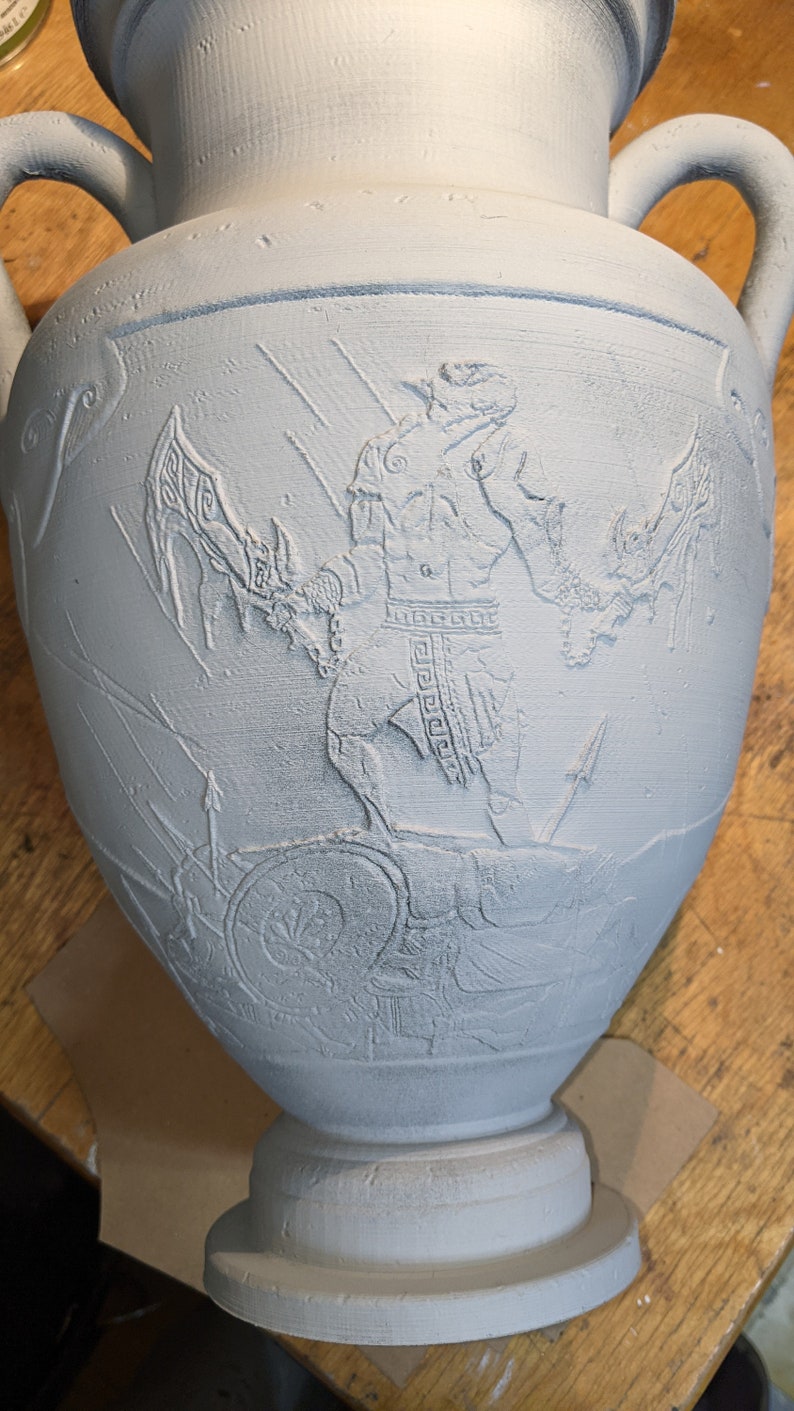 God of War Kratos Vase Unpainted