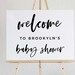 Editable Baby Shower Welcome Sign Baby Shower Welcome Poster INSTANT ...