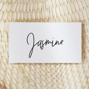 Wedding Place Cards, Printable Place Card, Digital Download, Modern Place Cards, Instant Download, Wedding Name Place Card Template WED09
