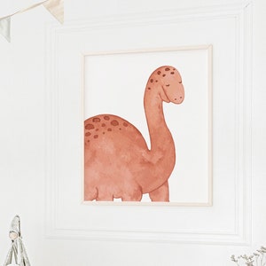 Dinosaur Wall Art, Printable Dinosaur Wall Decor, Dinosaur Nursery Art, Baby Boy Decor, Baby Shower Gift, Watercolor Wall Art Dino Print