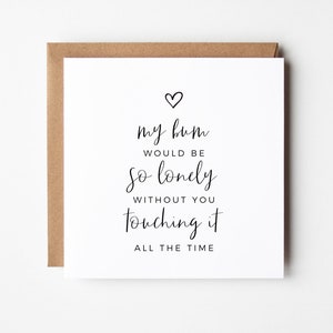 Carte d'anniversaire drôle pour lui, carte d'anniversaire effrontée pour petit ami ou mari, carte d'anniversaire grossière pour mari, carte de vœux imprimable