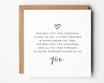 Christmas Card for Him or Her, Christmas Card for Boyfriend or Girlfriend, Nice Christmas Card, Romantic Christmas Card, Printable Card