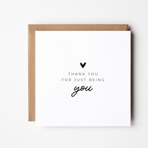 Gepersonaliseerde bedankkaart, afdrukbare dankbaarheidsbriefje voor beste vriend zus moeder man DIY positieve kaart voor Bestie Instant Download kaart