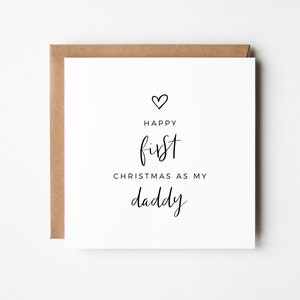 Primo Natale come mio papà, Primo biglietto di Natale per papà, Biglietto di Natale per papà, Biglietto neonato per papà, Biglietto di Natale stampabile per papà