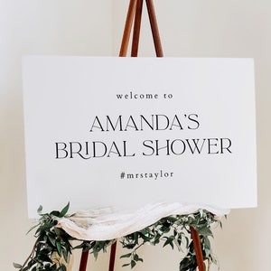 Bridal Shower Welcome Sign Template, Wedding Shower, Editable Printable Welcome Sign, Bridal Brunch Sign, Bridal Shower Tea Sign WED19